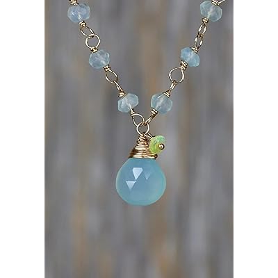 Aquamarine Opal Pendant Necklace October Nigeria Ubuy