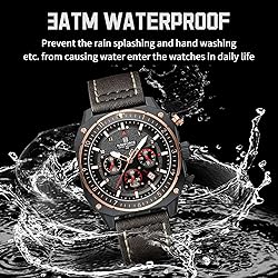 NAVIFORCE Fashion Leather Band Watches for Men