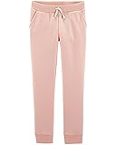 Osh Kosh Girls' Kids Fleece Jogger Pants, Pink
