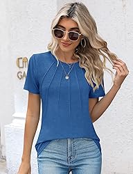 Kistore Womens Tops Comfy Short Sleeve Crewneck