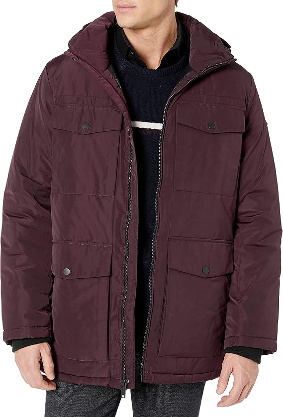 DKNY Men's Performance Four Pocket Parka Jacket Parka Buy Online at