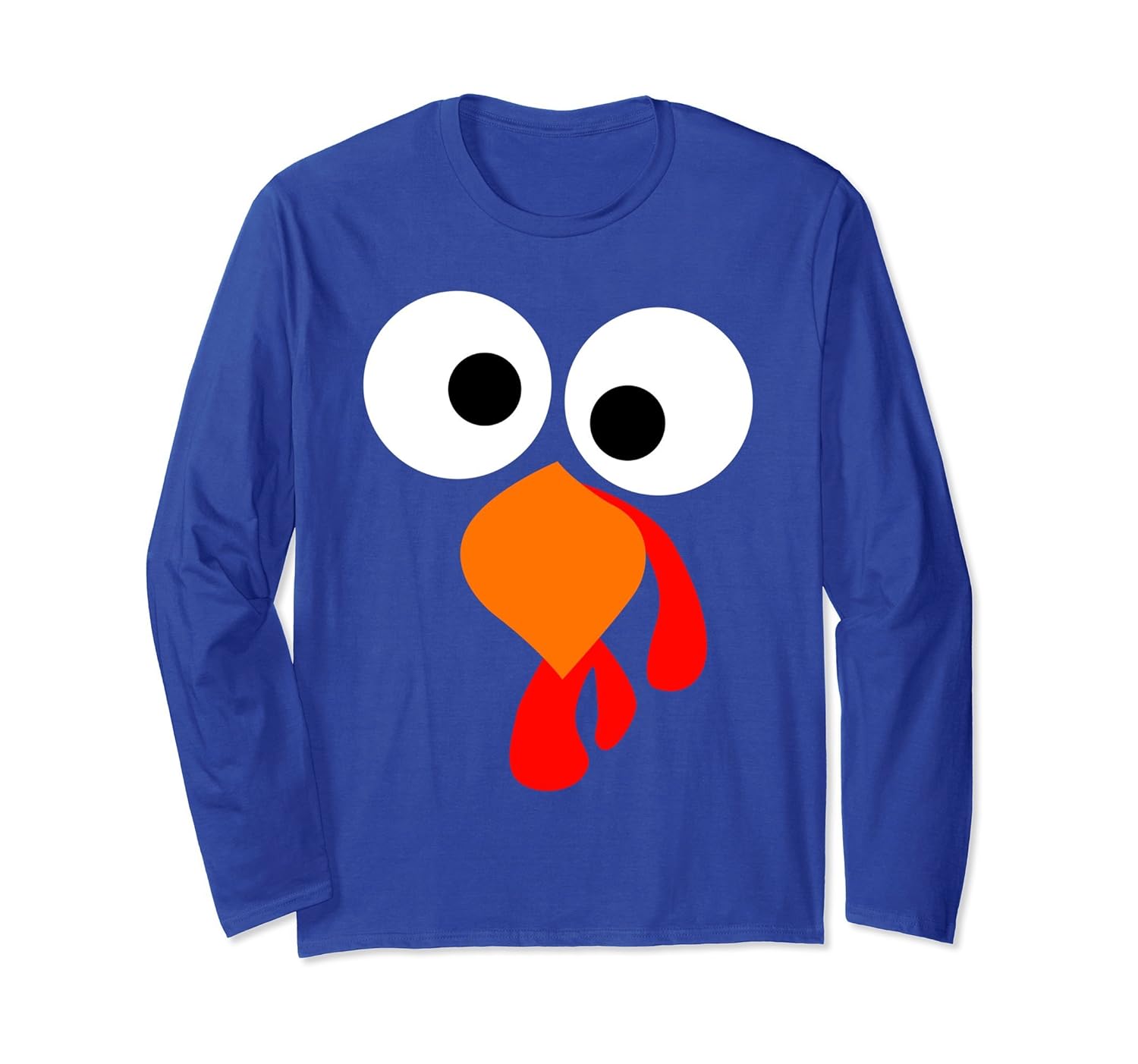 Funny Halloween Thanksgiving Turkey Long Sleeve kids shirt-Rose