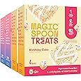 MAGIC SPOON Treats - High Protein, Low Carb, Keto Friendly, 1g of Sugar, Gluten Free, Crispy Treat Cereal Bar, On-The-Go Healthy Snack (8 Birthday Cake Bars, 8 Strawberry Milkshake Bars)