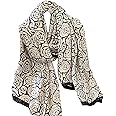 Fashion Scarves 100% Satin Silk Scarf Long Lightweight Sunscreen Shawls Wraps for Women Hair Scarves