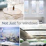 rabbitgoo Rainbow Window Film Privacy Glass Decor 30x200cm Static Cling view 9