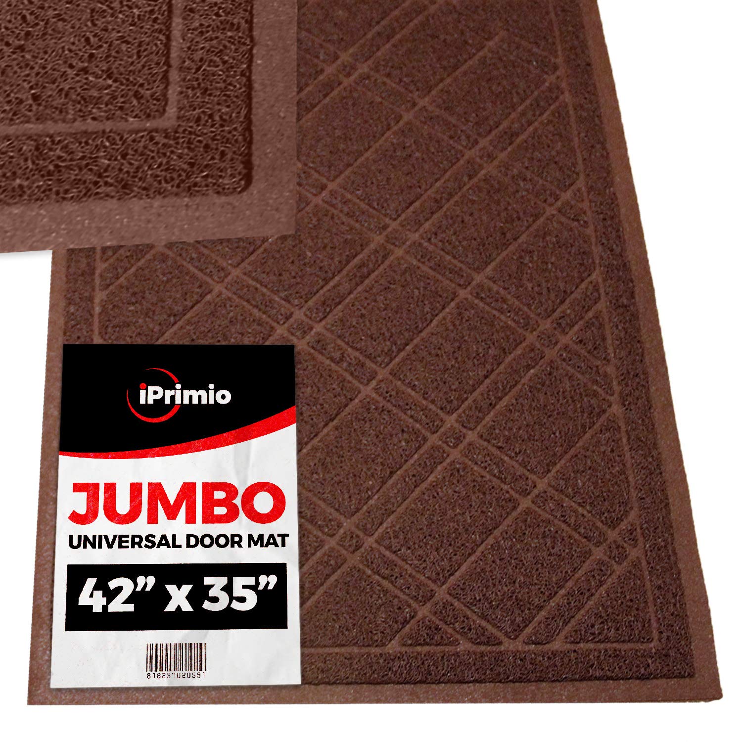 SlipToGrip BrownDoorMat42x35 Brown Door Mat
