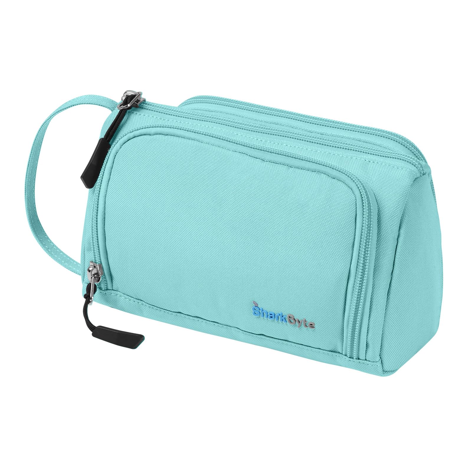 SharkByte Large Pencil Case for Girls Boys, Big Capacity Pencil Cases Bag, Recycled Fabric Pen Pouch Holder Stationery Organizer School College Office Handle Organizer for Student Teens Girls Adults — image 1