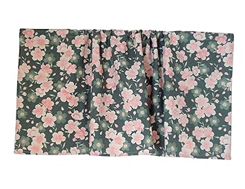 Amazon カフェカーテン 109 44ｃｍ おしゃれ で かわいい サクラ柄 棚
