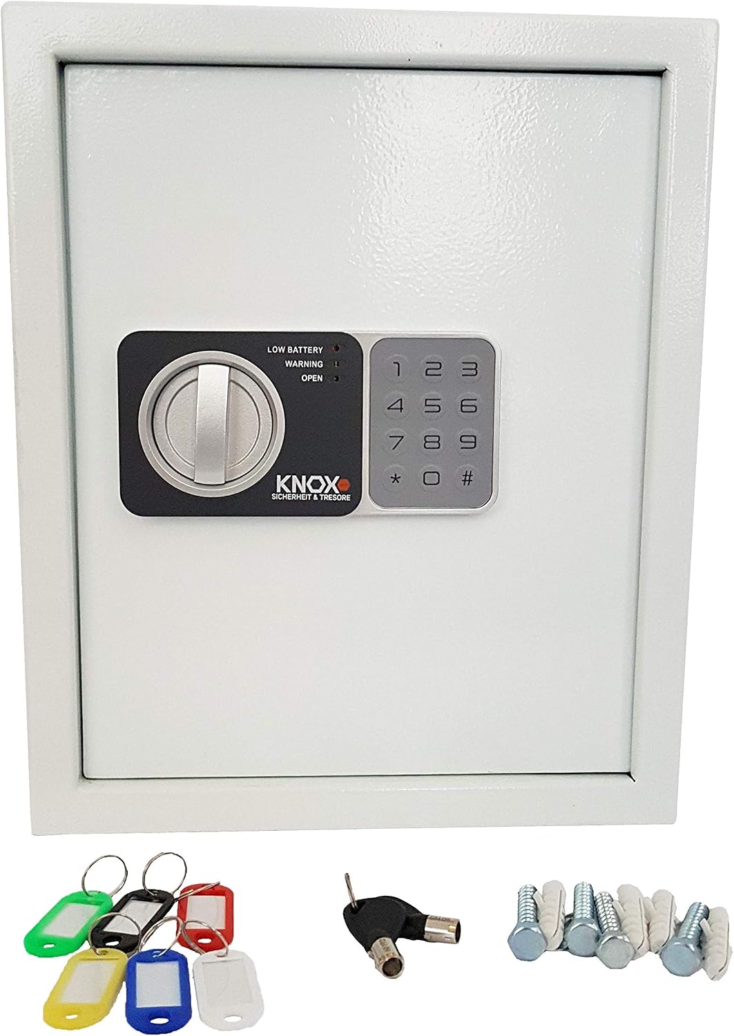 Knoxsafe KEYLOCKER 2 Key Cabinet supplied with 48 key hooks, white, HxWxD: 36 x 30 x 10 cm 9 kg