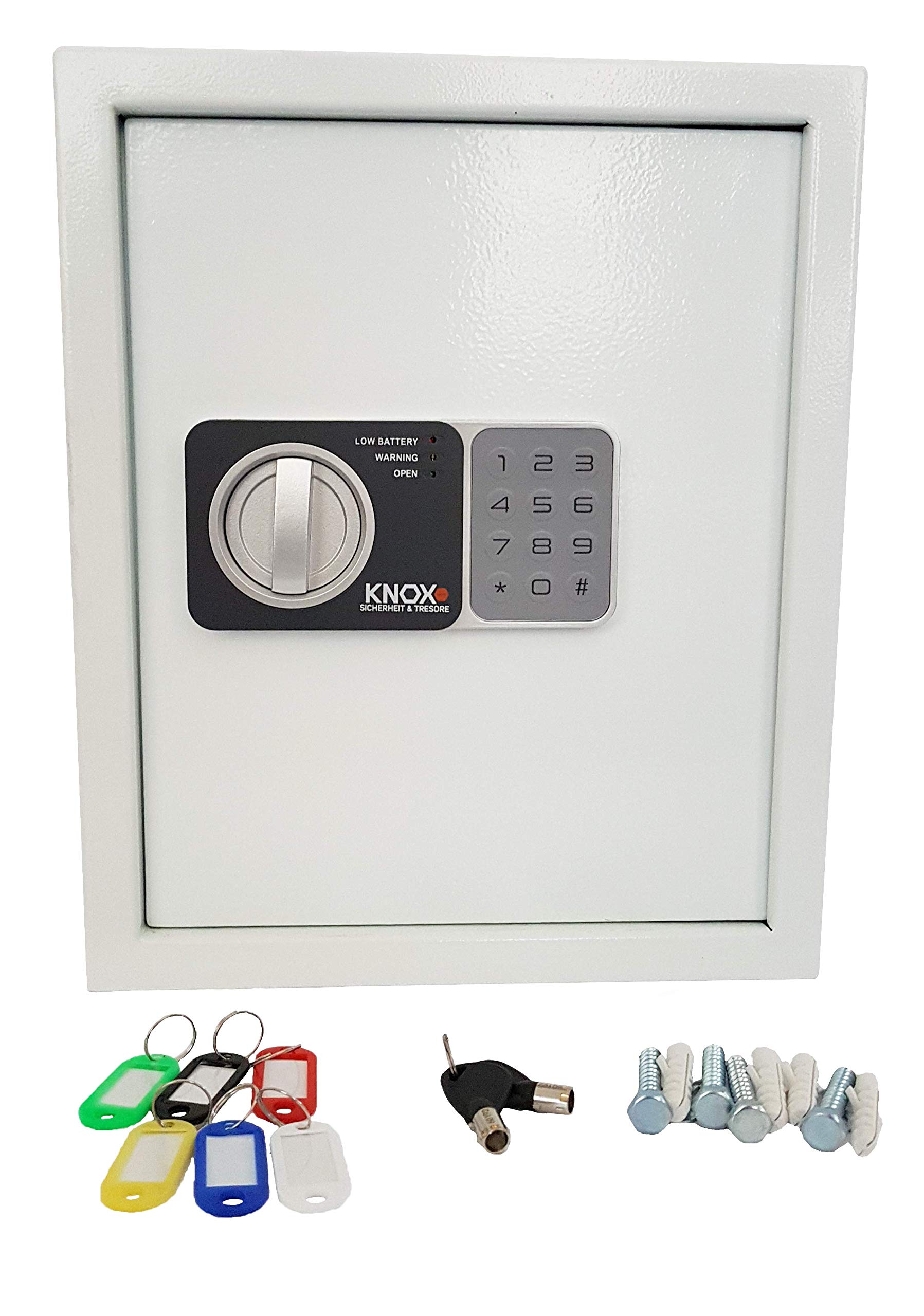 Knoxsafe KEYLOCKER 2 Key Cabinet supplied with 48 key hooks, white, HxWxD: 36 x 30 x 10 cm 9 kg