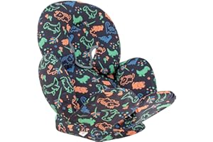 JYOKO Kids Reducer Cushion Infant Head & Baby Body Support Antiallergic 100% Cotton (Head, Body and Back Support, Happy Dino) 3 Parts