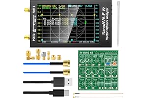 AURSINC Upgraded NanoVNA-F V2 Vector Network Analyzer 50kHz-3GHz with RF Demo Tester Board, 4.3inch with 5000mAh, Measuring S-Parameters VoltagSWR, Phase, Delay, Smith Chart, RTC Realtime