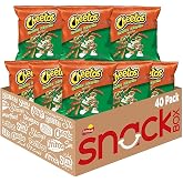 Cheetos Cheese Flavored Snacks, Cheddar Jalapeno Crunchy, 1 Ounce (Pack of 40)