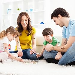 Temporary Fake Tattoos for Kids, 330+ Mixed Styles