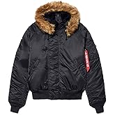 Alpha Industries Men's N-2B Short Waist Parka (XL, Black)