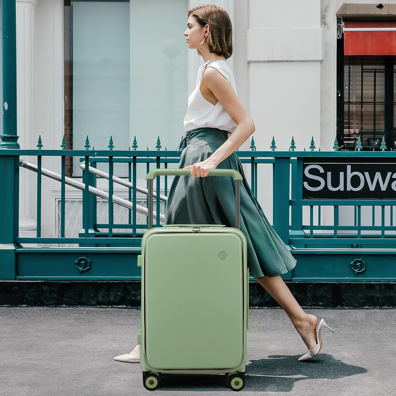 Mixi Checked Luggage