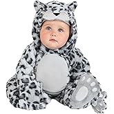 Snow Leopard Infant Costume, Wild Cat Jumpsuit for Babies