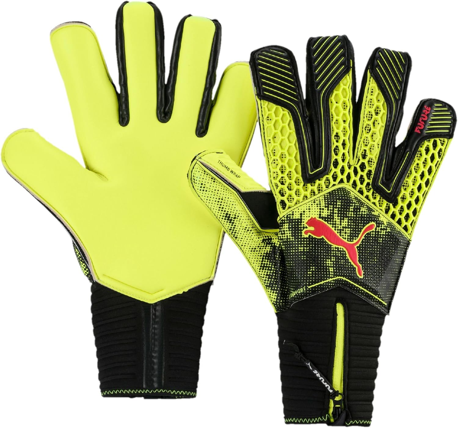 HO Soccer Pro Evolution Squadra Negative Germany Guanti Da Portiere, Unisex, Per Adulti, Rosso/giallo/nero - 7