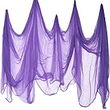Boao Halloween Cheese Cloth 85 x 394 Inch Purple