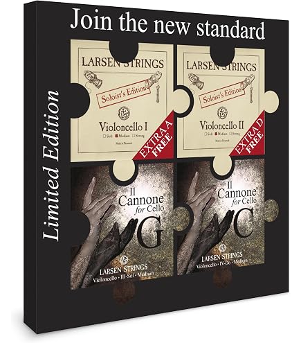 Amazon.com: Larsen Il Cannone Cello Strings – Warm & Broad Set