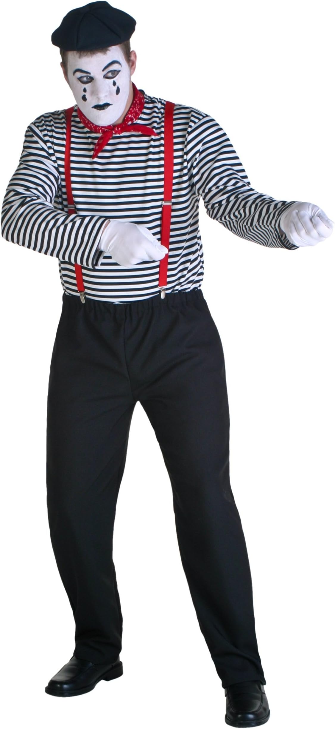 Fun CostumesPlus Size Mime Costume