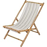 Amazon Com Beach Sling Chair Set Patio Lounge Chair Patio Furniture Outdoor Reclining Beach Chair Wooden Folding Adjustable Frame Solid Eucalyptus Wood With White Polyester Canvas 3 Level Height Portable 2 Set