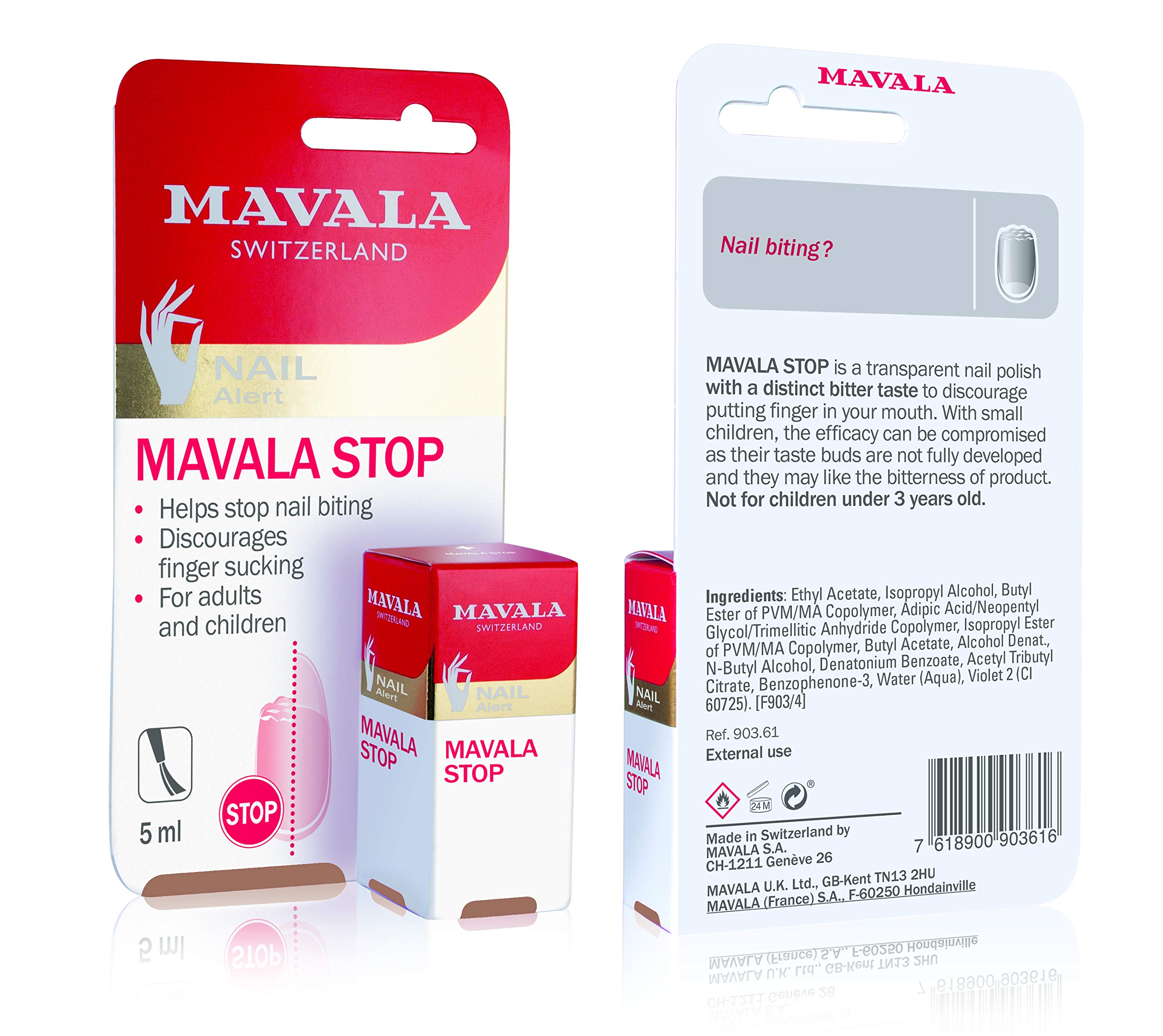 Mavala Stop Deterrent Nail Polish Treatment Nail Care to Help Stop