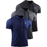 NELEUS Dry Fit Workout Athletic Muscle Tank Top Running Shirts with Hoods