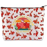 WZMPA Red Crab Cosmetic Bag Crab Lover Gift The Human World Is A Mess Cartoon Makeup Bag For Movie Fans (World Mess 2-Full)