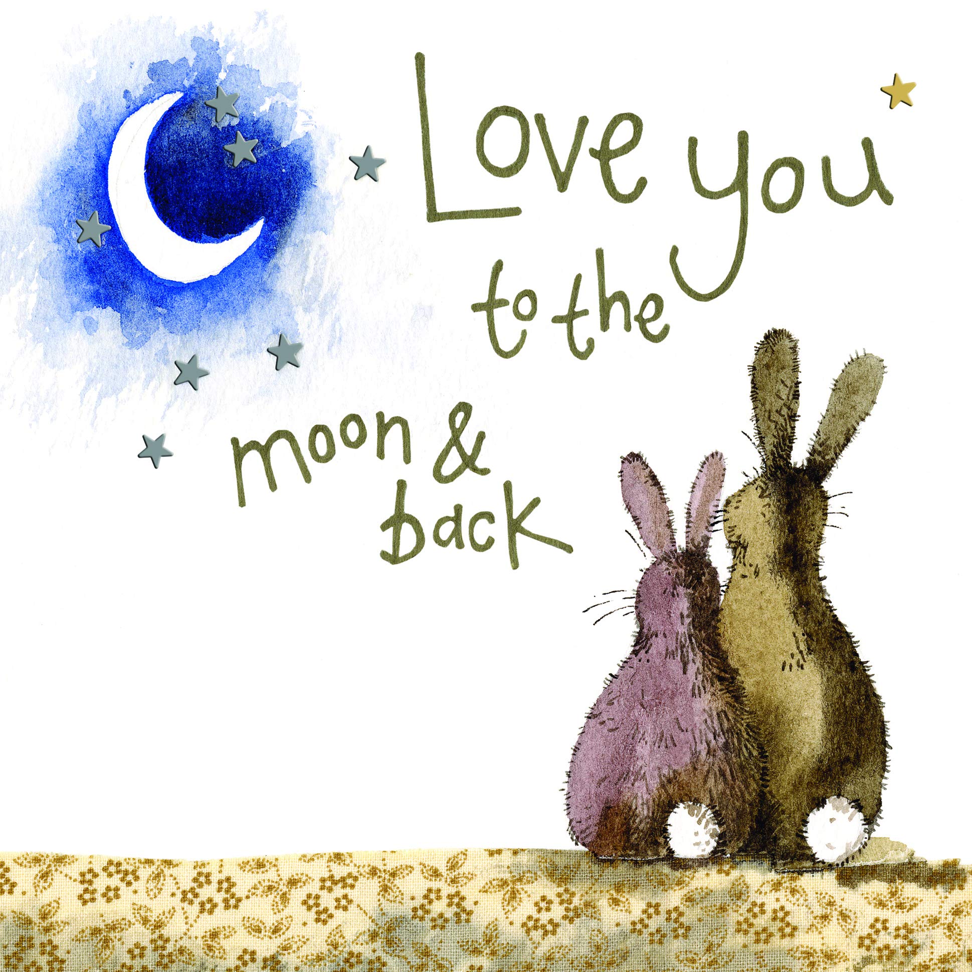 Alex Clark Love You to The Moon Greeting Card