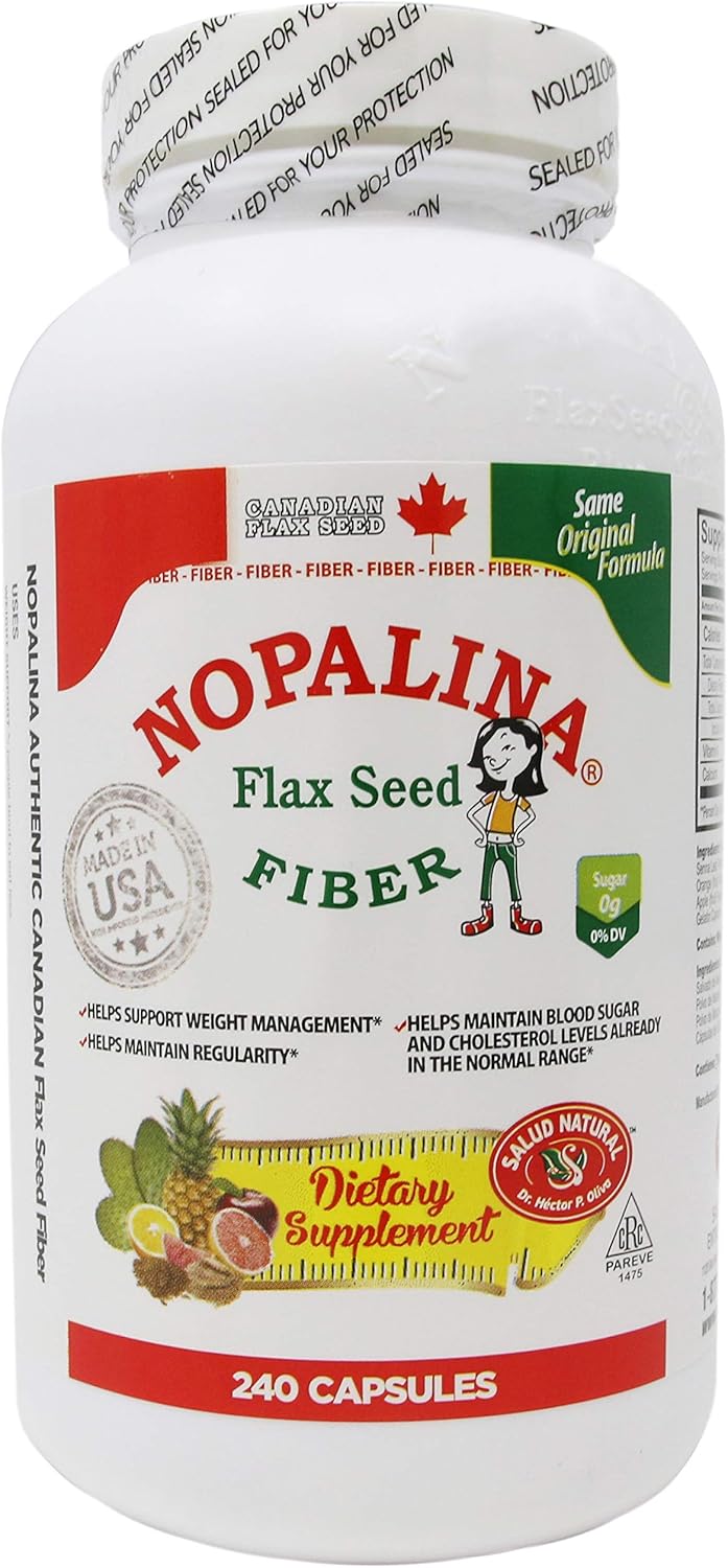 Amazon Com Nopalina Formula 240 Capsule Omega 3 6 9 Flax Seed 2 Pack Health Personal Care