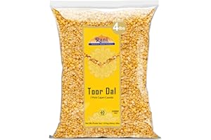 Rani Toor Dal (Split Pigeon Peas) 64oz (4lbs) 1.81kg Bulk ~ All Natural | Gluten Friendly | Non-GMO | Kosher | Vegan | Indian