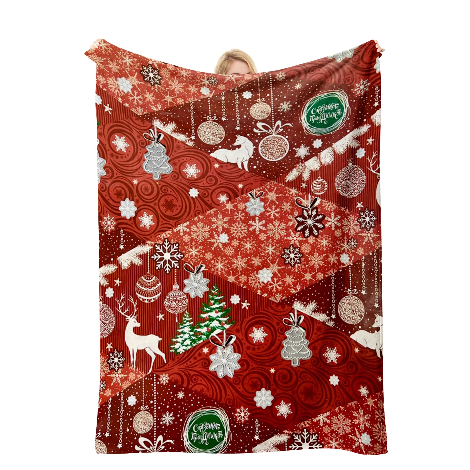 LMKLOP Christmas Blanket for Adults/Women/Boys/Kids, Holiday Fleece Throw Blanket for Couch/Sofa, Holiday Decor, Christmas Decorations/Gifts 40