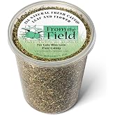 from The Field | Organically Grown Catnip Leaf &amp; Flower | 3.5 Oz Tub | USA-Grown Catnip for Cats &amp; Kittens, Highly Aromatic, Fresh &amp; Potent, Non-Toxic, Eco-Friendly, Long-Lasting Freshness