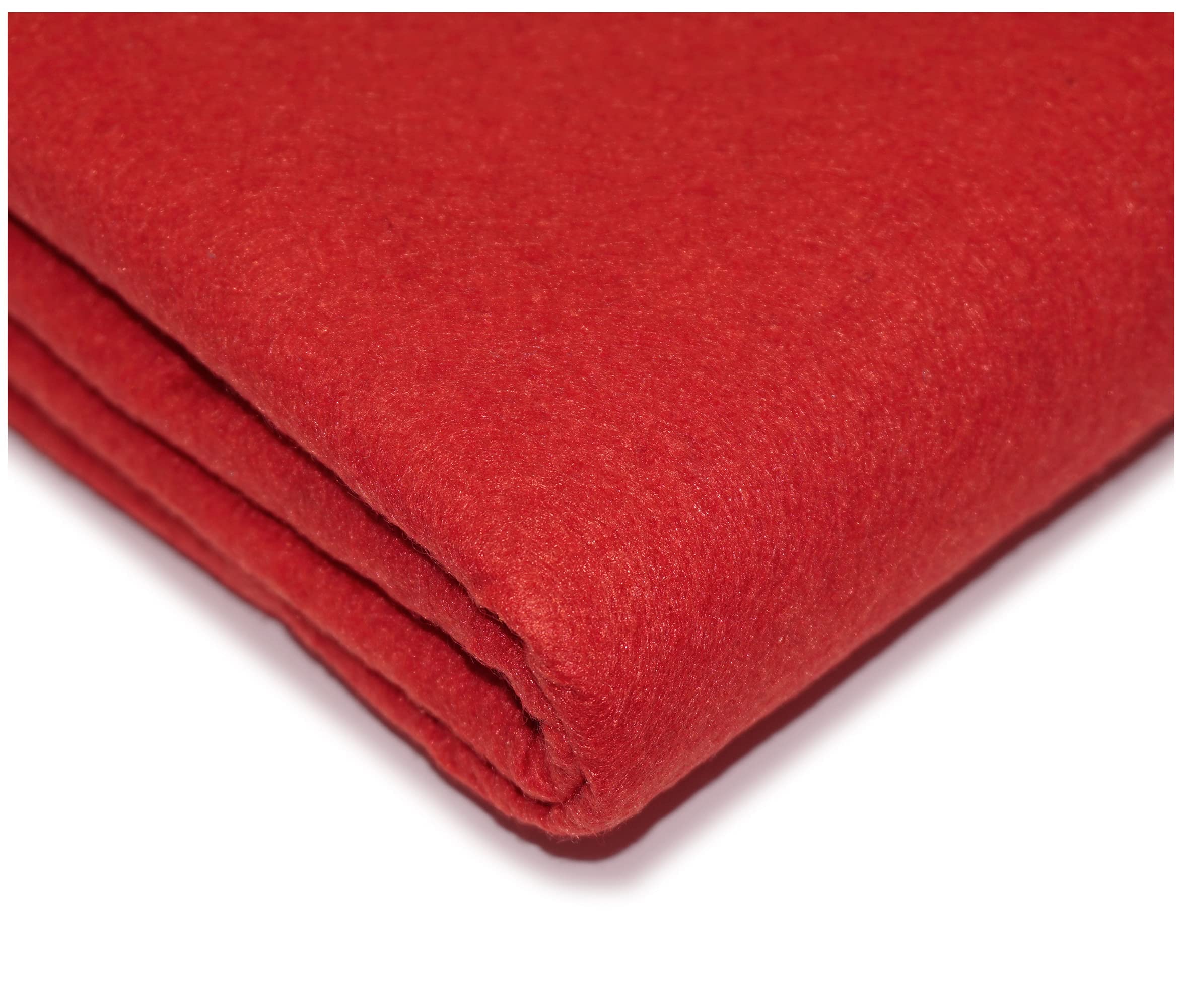 "Get Crafting" 100% Acrylic Felt Fabric Perfect for Arts & Crafts, Sewing Material - 150cm Wide, Available in 30 Vibrant Colours (200 x 150cm / 79" x 60" (Pre-Cut), Red)