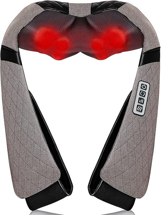 Neck Back Massager, Shiatsu Neck Shoulder Massager with