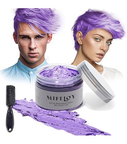 Temporary Silver White Hair Spray Color Wax, Instant Natural