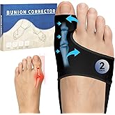 CHJOD 2 PCS Bunion Corrector for Women & Men - Big Toe Straightener with Splint & Pads,Breathable & Comfortable Big Toe Alignment Splint,Bunion Pain Relief Socks for Day/Night Support