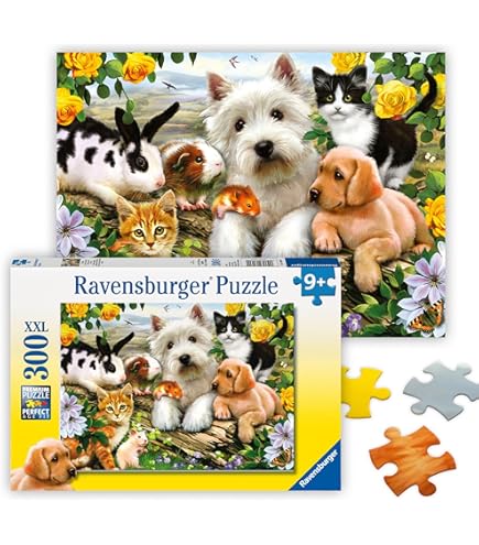 Amazon.com: Ravensburger Hot Diggity Dogs 300 XXL Piece Jigsaw