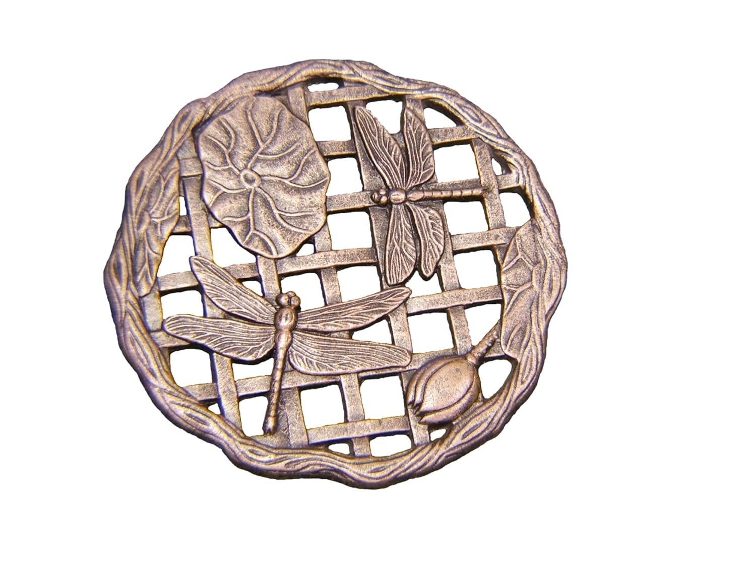 Oakland Living Cast Aluminum Stepping Dragonfly Stone