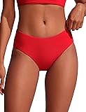 CRZ YOGA Bikini Bottoms for Women Mid Rise Full