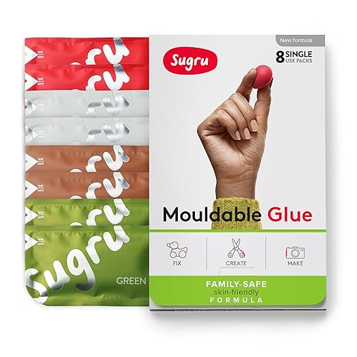 Sugru Formbarer Kleber - Familien- und Hautfreundliche Formel - Erd-Farben (8 Stück)