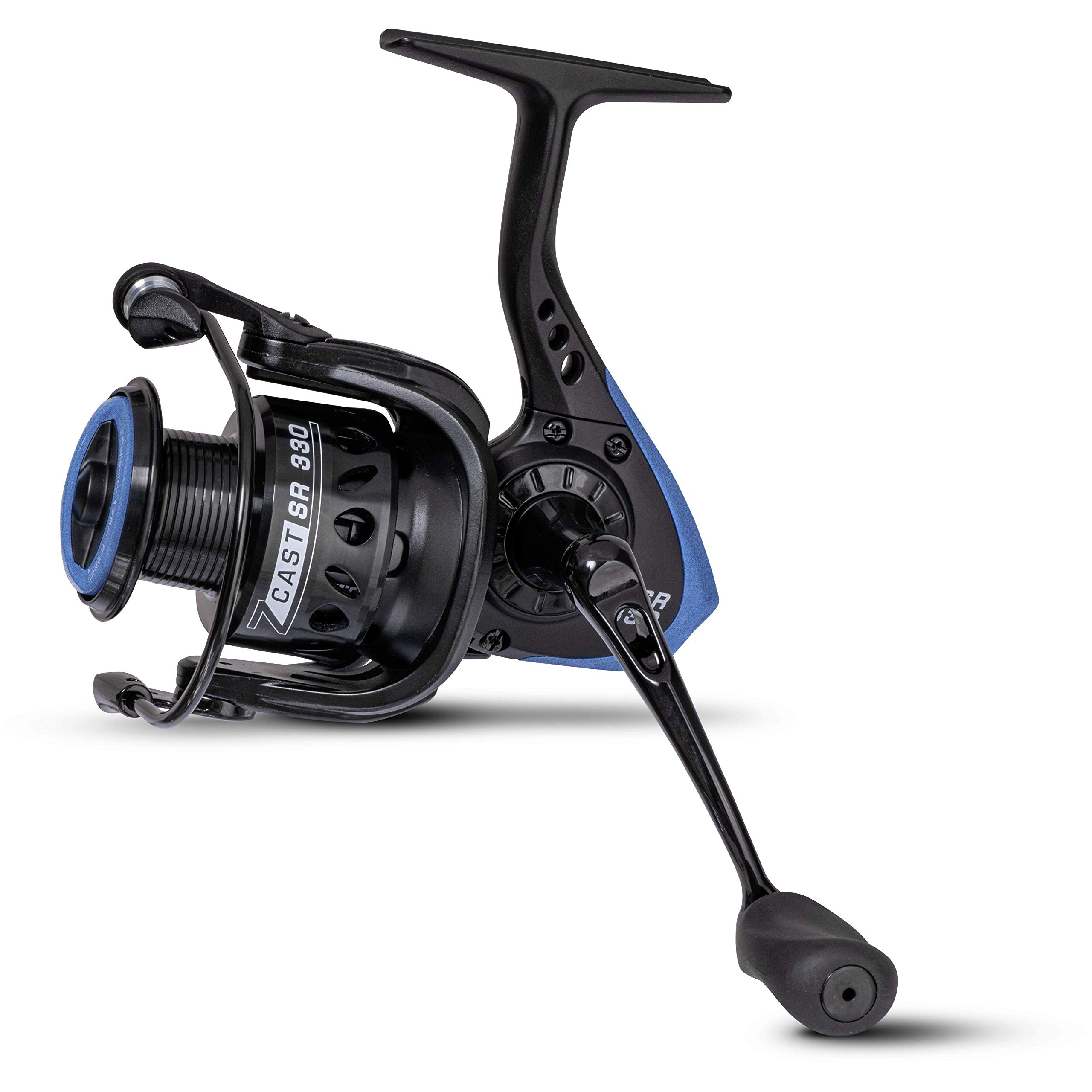 Zebco Premium Z-Cast SR 320 Fishing Reel with Lightweight Aluminium Spool - Black/Blue