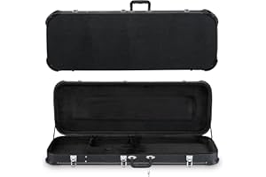 Ktaxon Electric Guitar Hard Case, Rectangle Wooden Standard 39-Inch Electric Guitars Hard-Shell Protective Carrying Case for KST/KTL/170 Model with Lock Latch Padding (Black)