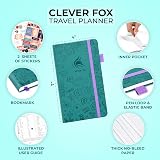 Clever Fox Travel Journal Turquoise A5 Budget, Packing List & Trip Planner view 2