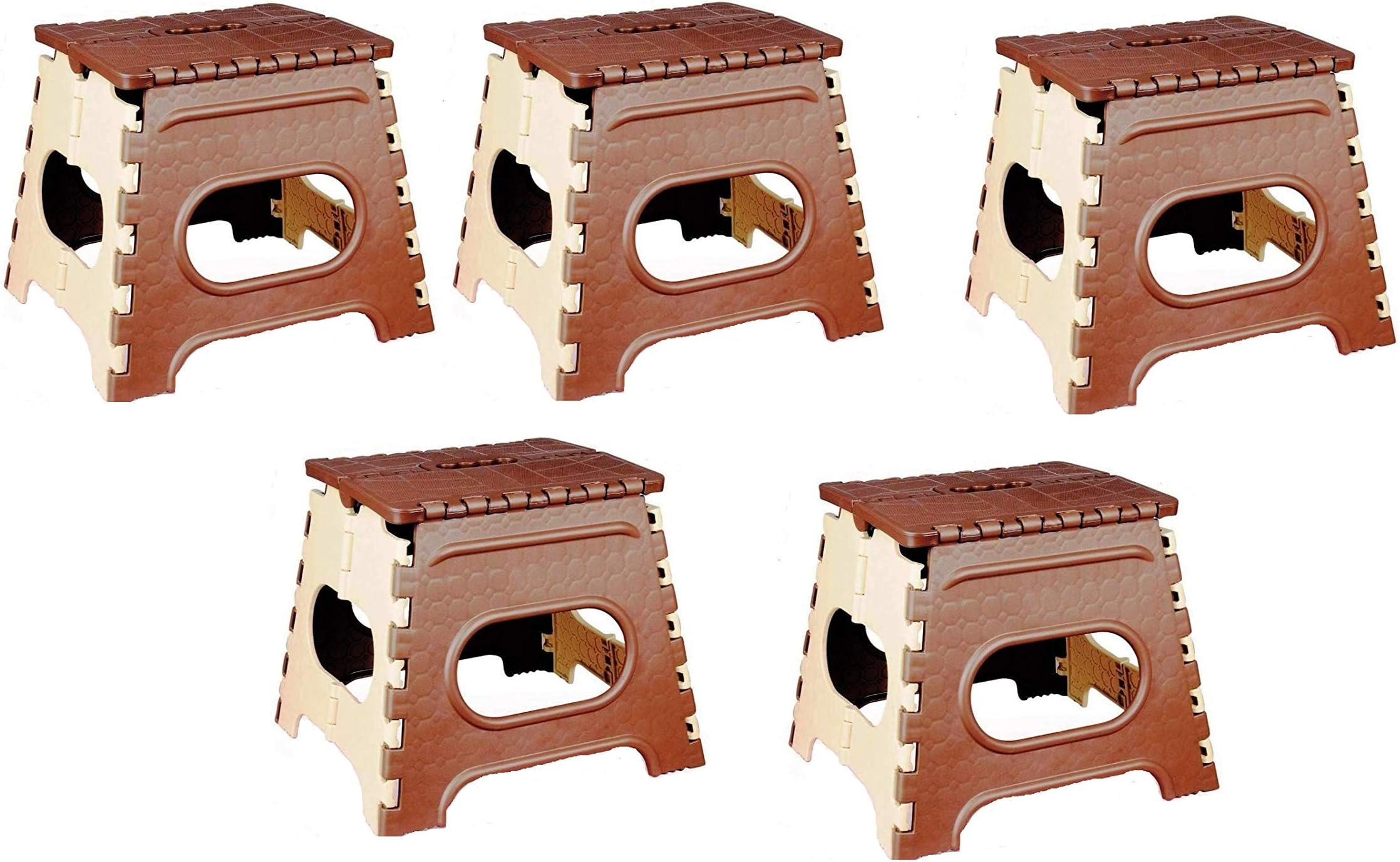 NIRVA WITH DEVICE OF WOMEN PICTURE 12 Inches Super Strong Folding Step Stool for Adults and Kids, Kitchen Stepping Stools, Garden Step Stool (Set of 5 PCS)