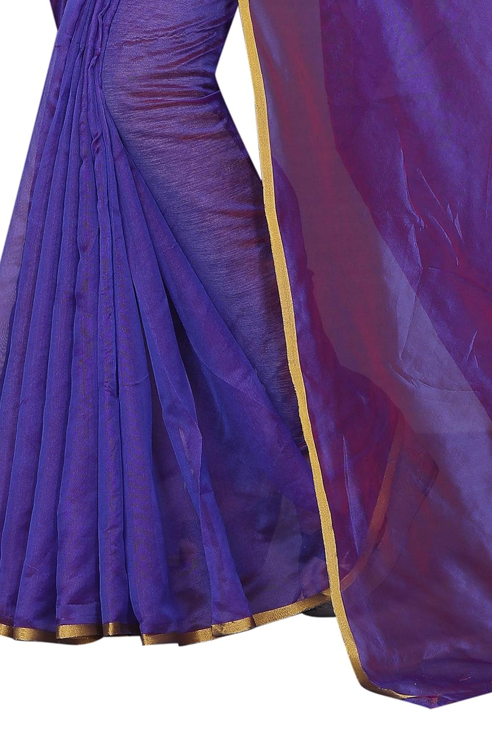 perfectblue women's linen saree with blouse piece (silkivariation)