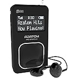 AZATOM Pro Sports S1 DAB Digital Portable FM Radio DAB DAB+ & FM - Built-in Rechargable Battery (Upto 20 Hours Playtime) - Compact - Built-in Speaker - Earphones included (Black)