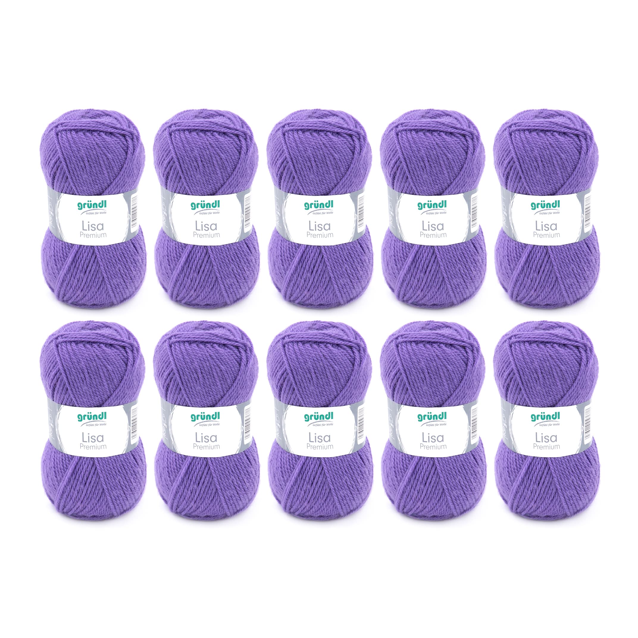 Grundl Lisa Premium uni 50g - purple 43 -Pack of 10