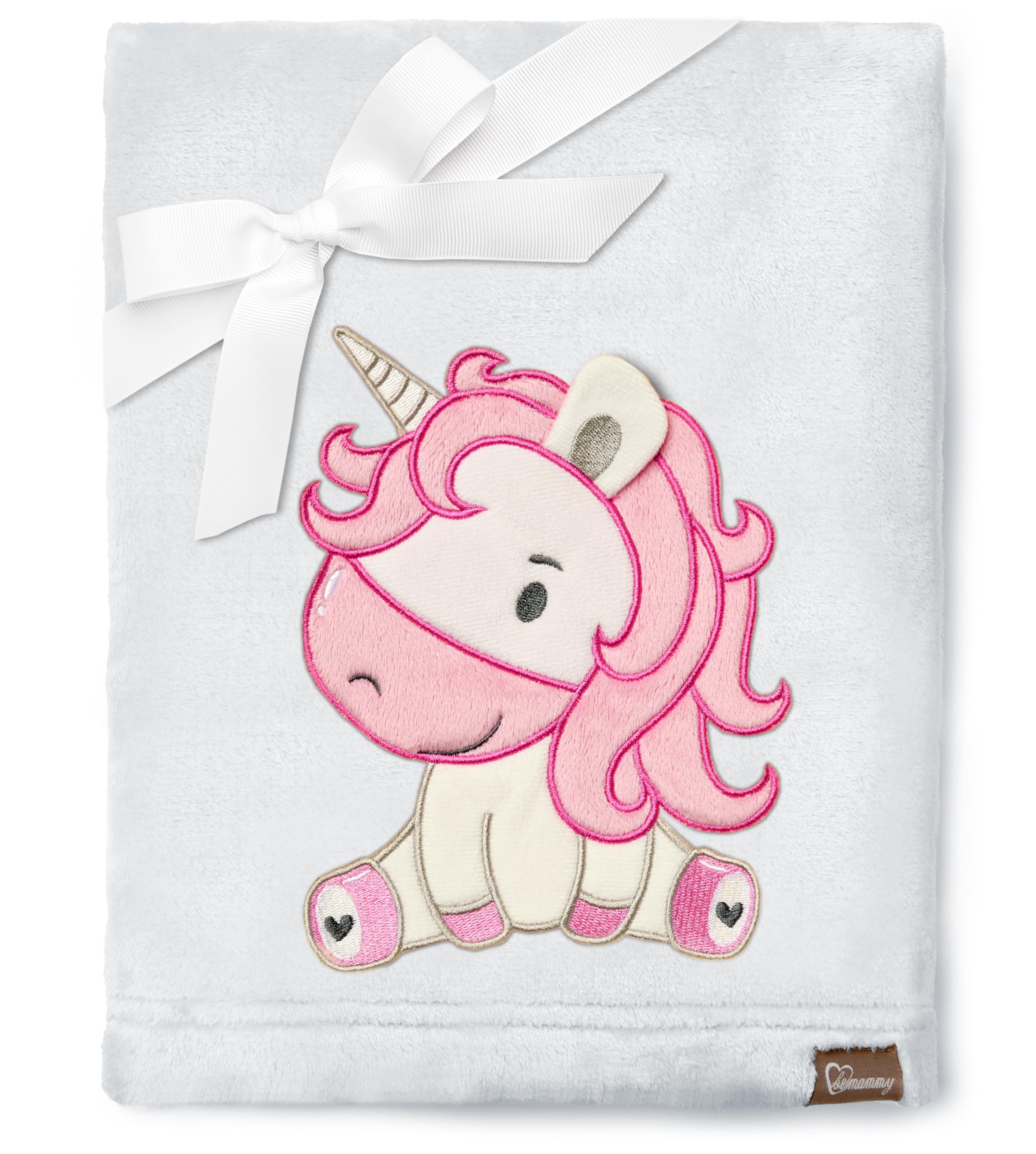 Be Mammy Warm Children Baby Cosy Blanket Baby Gift BE20-168 (Light Grey - Unicorn)